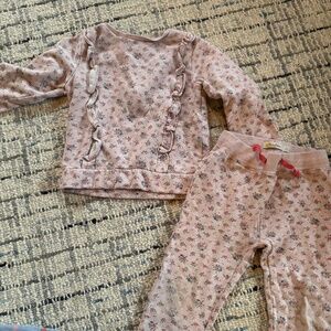 Mini Boden floral sweatsuit size 3-4y